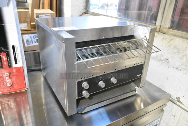 BRAND NEW SCRATCH AND DENT!  Vollrath JT3 Stainless Steel Commercial Countertop Electric Powered Conveyor Oven Toaster. 208 Volts, 1 Phase.  - Image 3 of 7