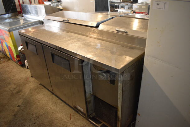 True Model TPP-67 Stainless Steel Commercial Pizza Prep Table on Commercial Casters. 115 Volts, 1 Phase. 67.5x32.5x42. Tested and Working! - Image 3 of 8