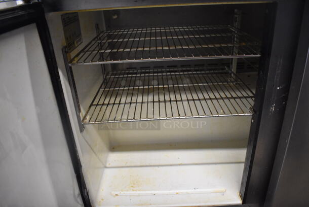 Turbo Air TUR-48SD Stainless Steel Commercial 2 Door Undercounter Cooler on Commercial Casters. 115 Volts, 1 Phase. 48x30x36. Tested and Powers On But Does Not Get Cold - Image 4 of 5