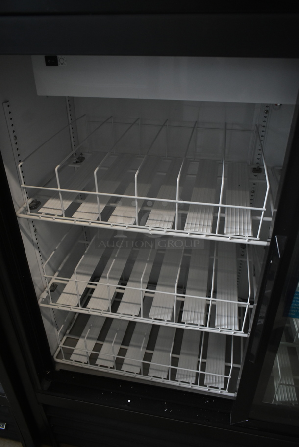 2024 True GDM-41SL-48-HC-LD Metal Commercial 2 Door Reach In Cooler Merchandiser w/ Poly Coated Racks. 115 Volts, 1 Phase. Tested and Working! - Image 4 of 6