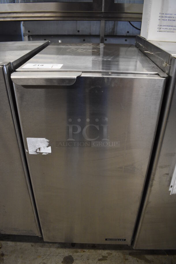 2012 Hoshizaki AM-50BAE-AD Stainless Steel Commercial Self Contained Slim Line Ice Machine. 115-120 Volts, 1 Phase. 15x23x32