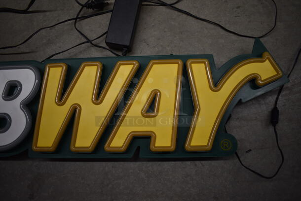 Subway Light Up Sign. 34x2.5x9. Tested and Working! - Image 4 of 5