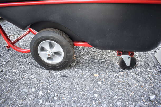 BRAND NEW! Rubbermaid Black Poly Portable Bin on Casters. 72x31x44 - Image 7 of 7