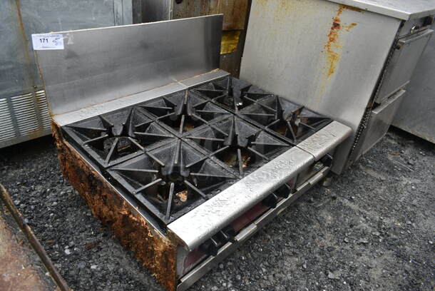 Southbend Stainless Steel Commercial Countertop Natural Gas Powered 6 Burner Range. - Image 3 of 7