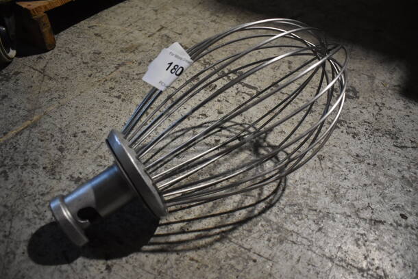 Hobart VMLH40D Metal Commercial 40 Quart Whisk Attachment for Mixer. 8.5x8.5x18