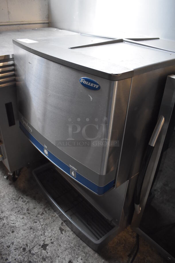 Follett Symphony Series Stainless Steel Commercial Countertop Ice Machine w/ Ice and Water Dispenser. 25x28.5x35 - Image 2 of 5