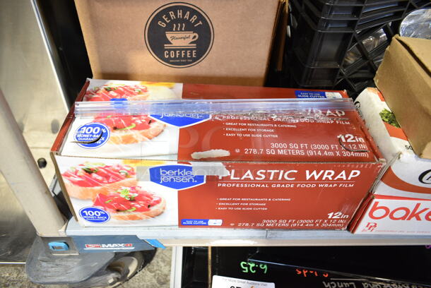 ALL ONE MONEY! Tier Lot of Various Items Including Plastic Wrap, Choice Poly Gloves, Bakery Tissue, 612P527 Choice 7" Clear Round Plastic Dome Lid - 500/Case, Sani-Sure Soft Serve Sanitizer and Cleaner, 999CC16 Cups.  - Image 5 of 12