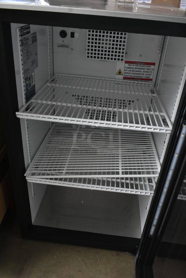 2024 True GDM-06-34-HC Metal Commercial Single Door Mini Cooler Merchandiser w/ Poly Coated Racks. 115 Volts, 1 Phase. Tested and Working! - Image 4 of 5