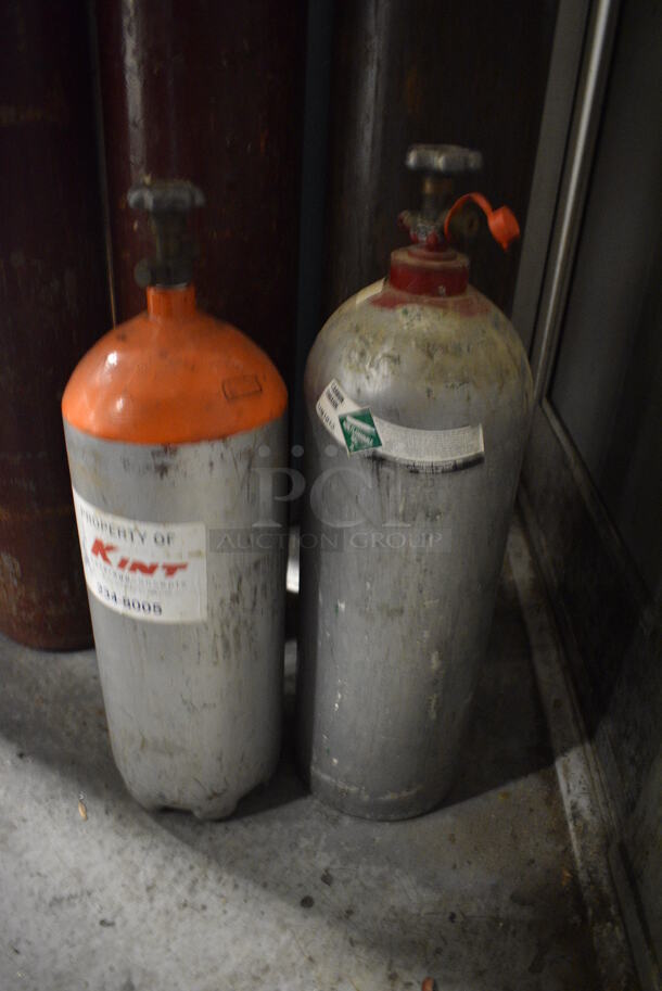 2 Metal Carbon Dioxide Tanks. 8x8x26, 8x8x28. Buyer Must Pick Up - We Will Not Ship This Item. 2 Times Your Bid! (kitchen) - Image 3 of 5