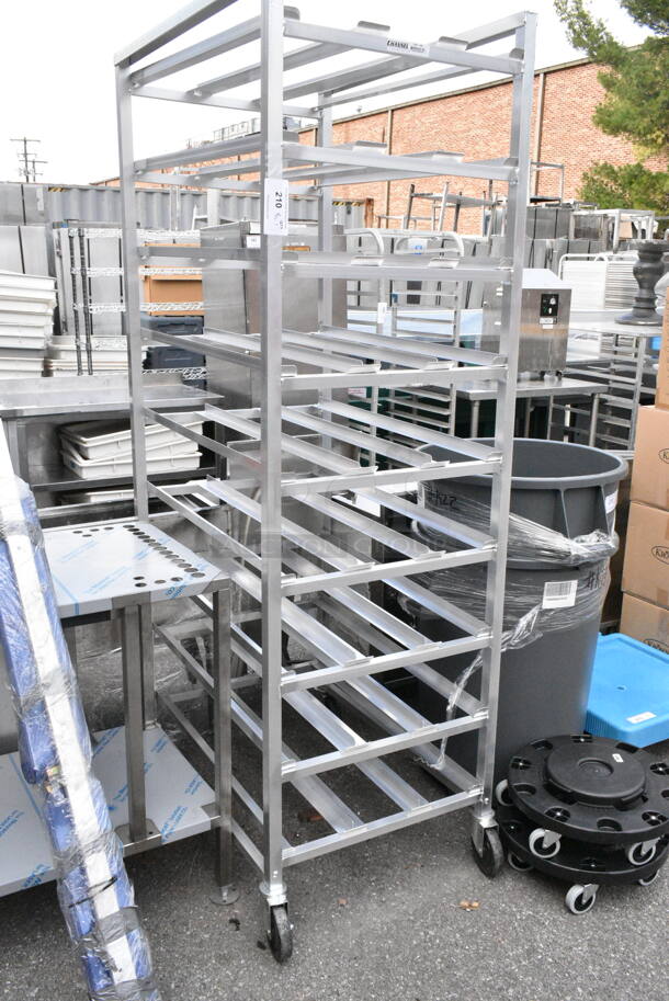 BRAND NEW! Metal Commercial #10 Can Rack on Commercial Casters. - Image 2 of 4