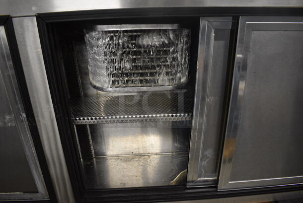 12' Stainless Steel Commercial 6 Door Cooler. Does Not Come w/ Remote Compressor. 125 Volts, 1 Phase. 144x14.5x33.5.  - Image 3 of 9