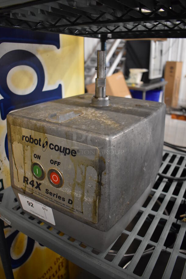 Robot Coupe R4X Series D Metal Commercial Countertop Food Processor Base. 120 Volts, 1 Phase. 10x13x15. Tested and Does Not Power On - Image 2 of 6