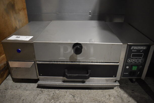 Roundup Stainless Steel Commercial Countertop Electric Powered Steamer. 115 Volts, 1 Phase. 25x16x10. Tested and Working!