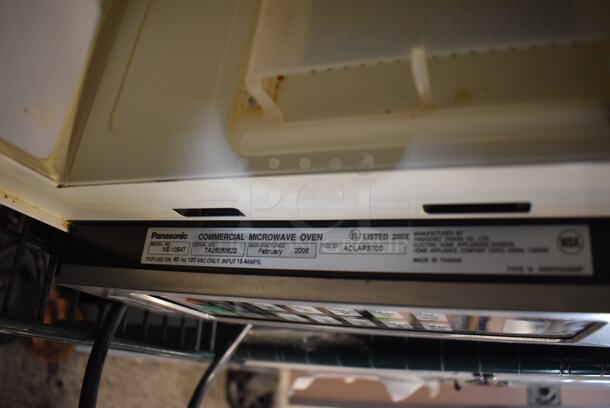 Panasonic NE-1054T Metal Countertop Microwave Oven. 120 Volts, 1 Phase. 20x15x12 - Image 6 of 7