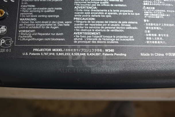 InFocus W340 Projector. 10.5x9x3 - Image 4 of 6
