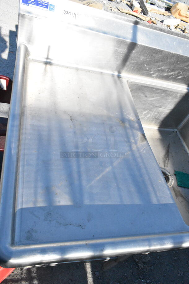 Regency 600S31620218 Stainless Steel 3 Bay Sink w/ Dual Drain Board, Faucet, Handles and Spray Nozzle.  - Image 3 of 9