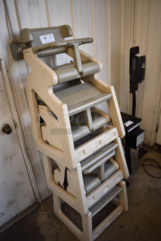 3 Rubbermaid Gray Poly High Chairs. 19x19x32. 3 Times Your Bid! - Image 3 of 4