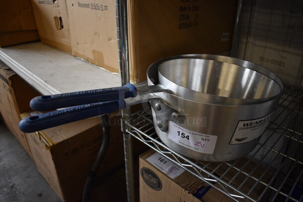 2 Various BRAND NEW! Vollrath Stainless Steel Sauce Pans. 22x12x6, 20.5x10.5x5.5. 2 Times Your Bid!