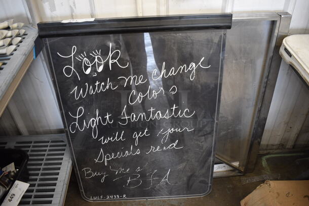 2 Various Items; Sign and Metal Panel. 24x33x1.5, 24x32x2. 2 Times Your Bid! - Image 1 of 4