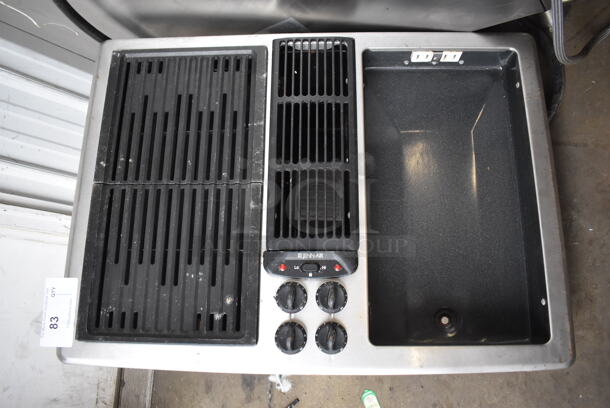 Jenn-Air Stainless Steel Electric Powered Drop In Grill. 120/240 Volts, 1 Phase. 30x22x24