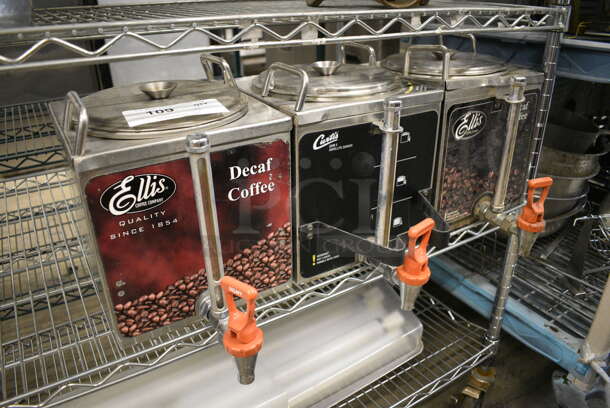 3 Curtis Stainless Steel Commercial Coffee Holder Satellites. 9x13x11. 3 Times Your Bid! - Image 4 of 4