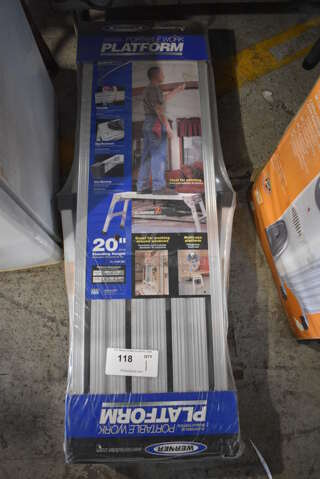 BRAND NEW! Werner Metal 20" High Standing Height Portable Work Platform