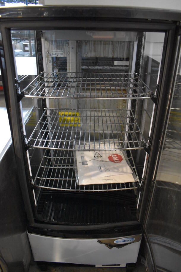 BRAND NEW SCRATCH AND DENT! KoolMore Metal Commercial Countertop Refrigerated Display Case Merchandiser. 17x16x39. Tested and Working! - Image 4 of 5