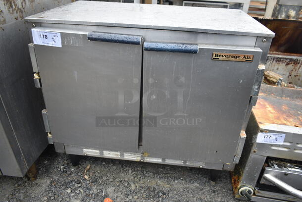 Beverage Air UCR34 Stainless Steel Commercial 2 Door Undercounter Cooler. 115 Volts, 1 Phase. Tested and Working! - Image 3 of 6