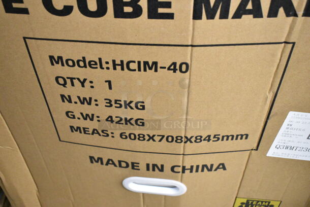 BRAND NEW SCRATCH AND DENT! Hoocoo HCIM-40 Stainless Steel Commercial Undercounter Self Contained Ice Machine. 115 Volts, 1 Phase. - Image 3 of 3