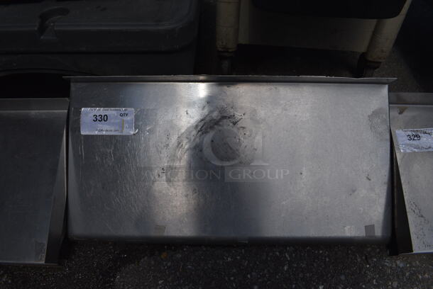 Stainless Steel Commercial Wall Mount Shelf w/ Brackets. 24x12x12 - Image 1 of 4