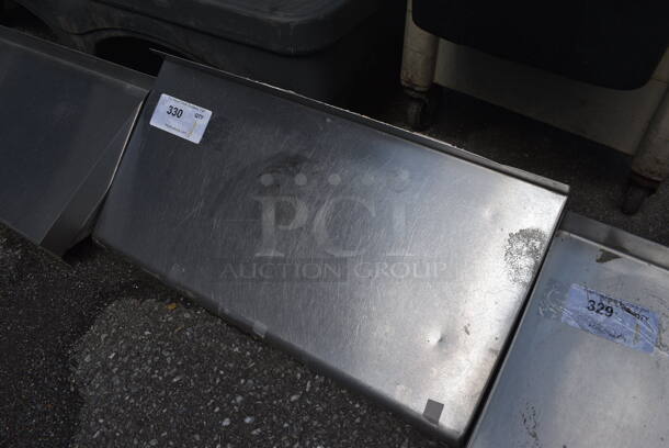 Stainless Steel Commercial Wall Mount Shelf w/ Brackets. 24x12x12 - Image 2 of 4
