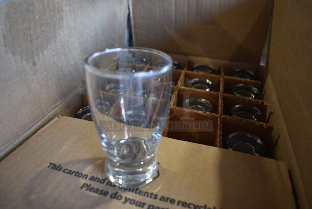 23 BRAND NEW IN BOX! Anchor Beverage Glasses. 2.25x2.25x4. 23 Times Your Bid! - Image 2 of 4