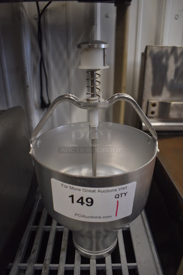 Metal Dough Dropper Hopper. 6.5x6.5x12.5 - Image 2 of 4