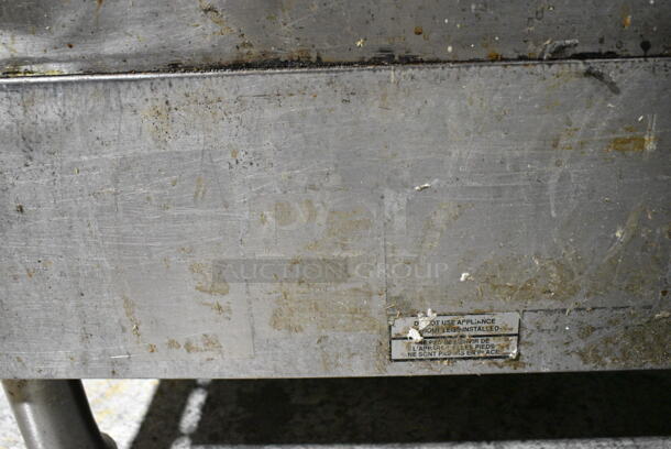 Bakers Pride Stainless Steel Commercial Countertop Natural Gas Powered Flat Top Griddle.  - Image 5 of 6