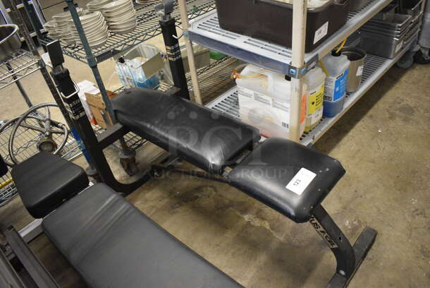 Brutus Excel Black Metal Floor Style Weight Bench. 24x49x34 - Image 2 of 6