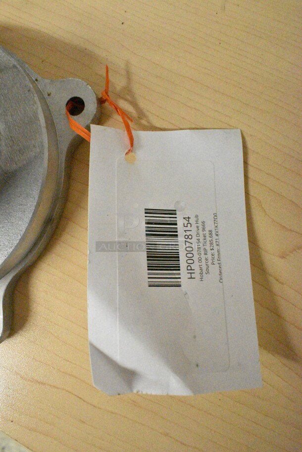 2 BRAND NEW SCRATCH AND DENT! Items Including HP00078154 Hobart 00-078154 Drive Hub, HP00076364 Hobart 00-076364 Funnel. 2 Times Your Bid!  - Image 6 of 9