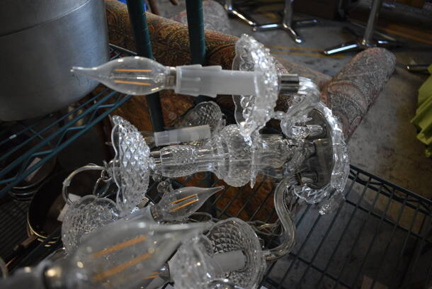 2 Poly Chandeliers. 12x12x13. 2 Times Your Bid! - Image 2 of 4