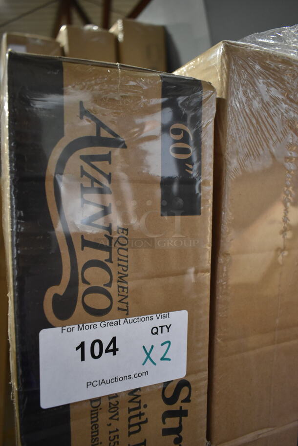2 BRAND NEW IN BOX! Avantco 177SW60INCP Stainless Steel Commercial 60" High Wattage Strip Warmer with Infinite Controls. 120 Volts, 1 Phase.. 2 Times Your Bid! - Image 3 of 5
