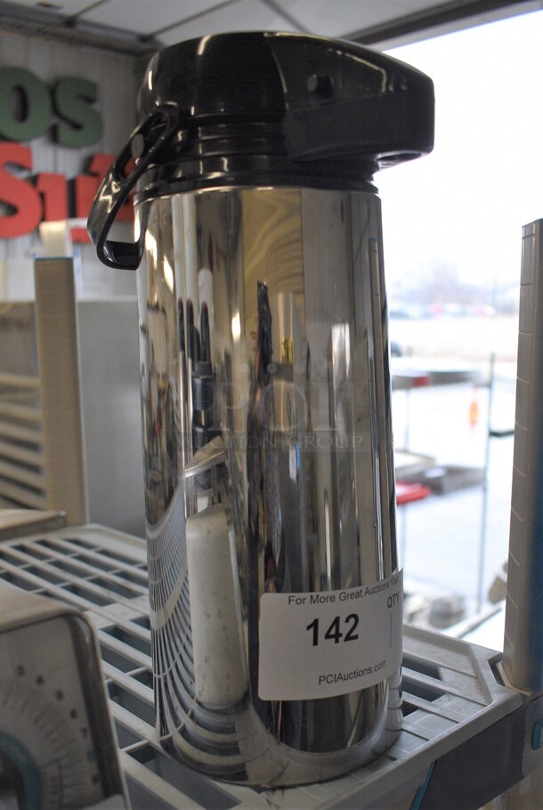 Chrome Finish Air Pot. 5x7x13 - Image 1 of 2