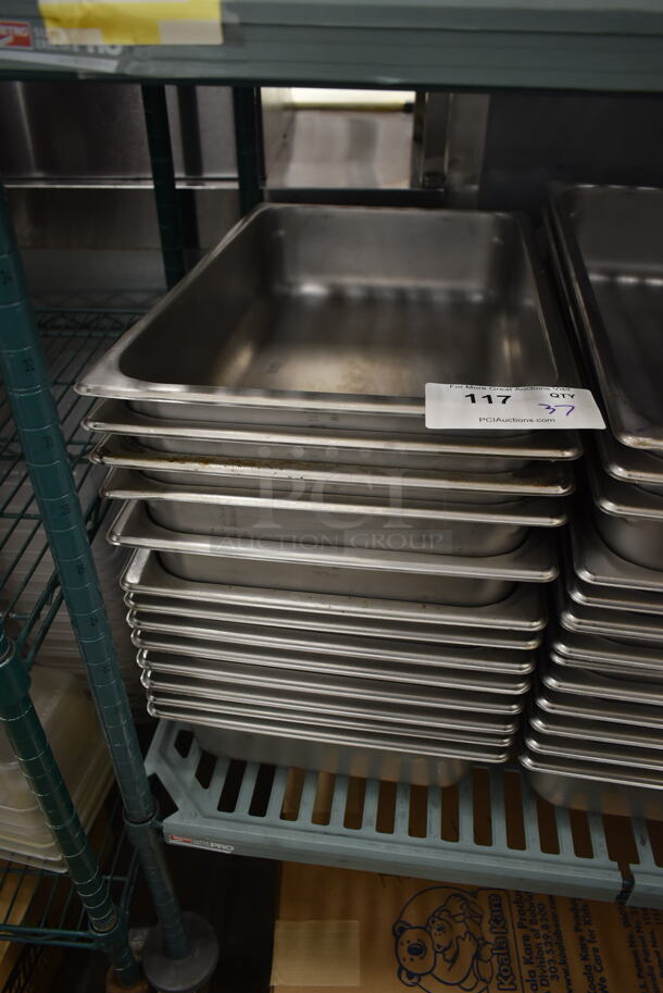 37 Stainless Steel Full Size Drop In Bins. 1/1x4. 37 Times Your Bid! - Image 4 of 5