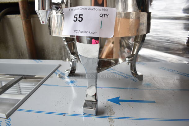 BRAND NEW SCRATCH AND DENT! Stainless Steel Countertop Beverage Holder Dispenser on Stand.  - Image 3 of 4