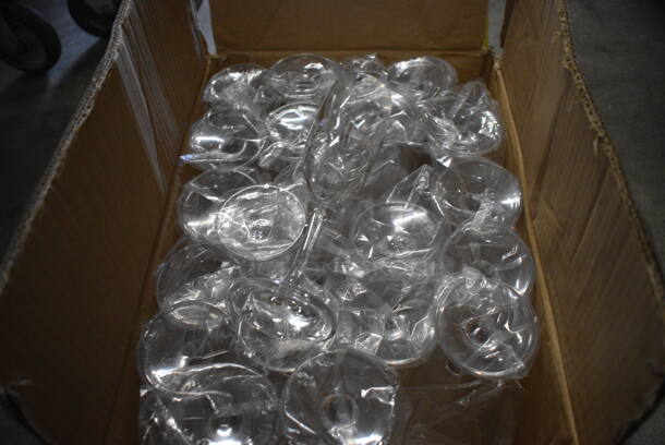 ALL ONE MONEY! Lot of 24 Clear Poly Champagne Flute Glasses. 2.5x2.5x8 - Image 2 of 3