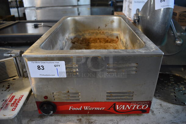 Avantco Stainless Steel Commercial Countertop Food Warmer. 14.5x23x9. Tested and Working!