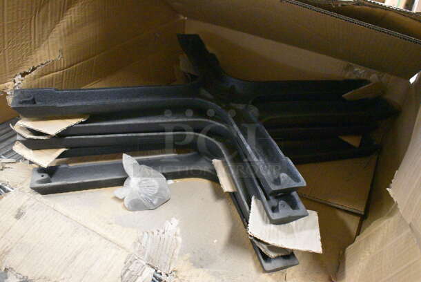 5 BRAND NEW IN BOX! Metal Table Base Cross Feet. 29x21.5x2. 5 Times Your Bid! - Image 2 of 4