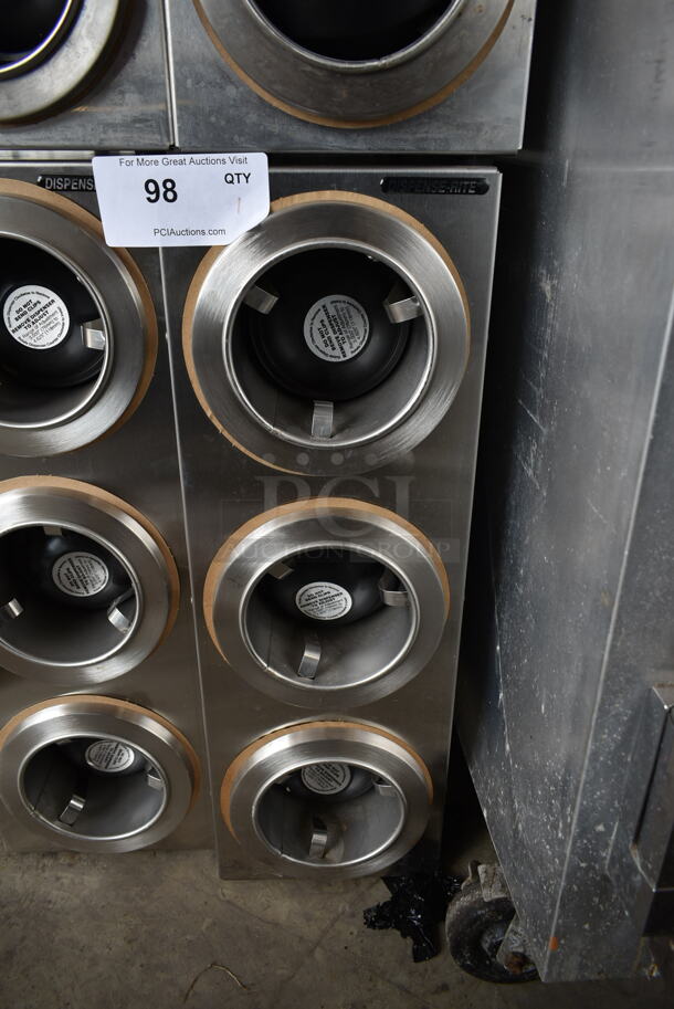 Stainless Steel Commercial 3 Well Cup Dispenser. - Image 1 of 3