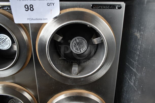 Stainless Steel Commercial 3 Well Cup Dispenser. - Image 2 of 3