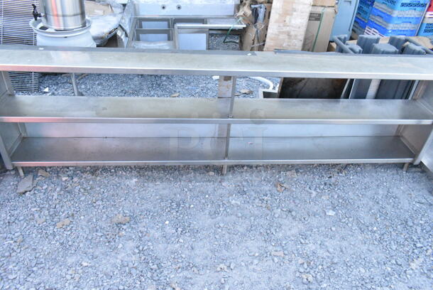 Stainless Steel Counter w/ 2 Under Shelves.  - Image 2 of 4
