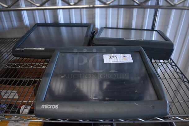 3 Micros 15" POS Monitors. 3 Times Your Bid! - Image 1 of 4