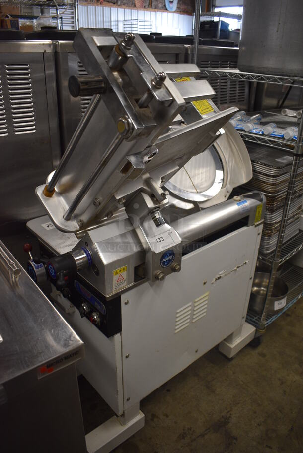 2015 Fujee Metal Commercial Floor Style Meat Slicer on Commercial Casters. 220 Volts. 42x32x59 - Image 5 of 9