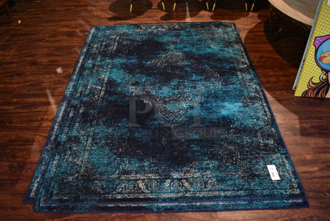 4 Antika Medallion Navy Area Rugs. 82x56. 4 Times Your Bid! (lounge)
